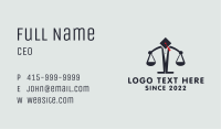 Law School Scale Business Card Image Preview