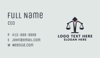 Law School Scale Business Card Image Preview