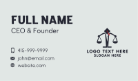 Law School Scale Business Card Design