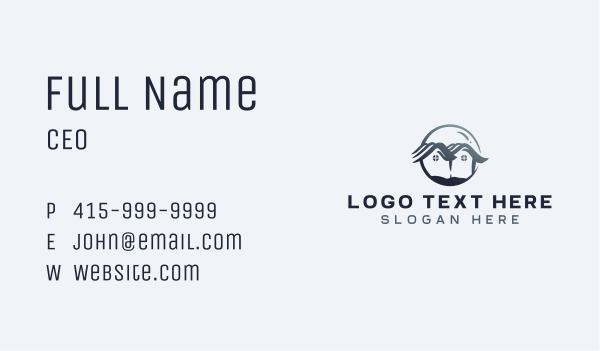 Construction Roofing House Business Card Design Image Preview
