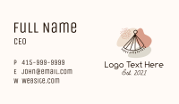 Paper Fan Earring Business Card Image Preview