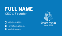 White Line Art Brain  Business Card Image Preview