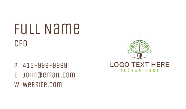 Landscape Garden Planting Business Card Design Image Preview