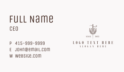 Fashion Sewing Needle Business Card Image Preview