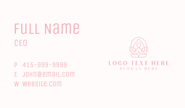 Lotus Healing Yoga Business Card Design Image Preview