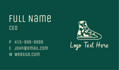 Camouflage Sneakers Business Card Image Preview