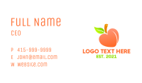 Gradient Heart Peach Business Card Image Preview