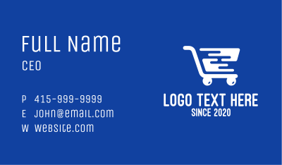 Ecommerce Shopping Cart Business Card Image Preview