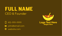 Banana Oatmeal Bowl  Business Card Image Preview