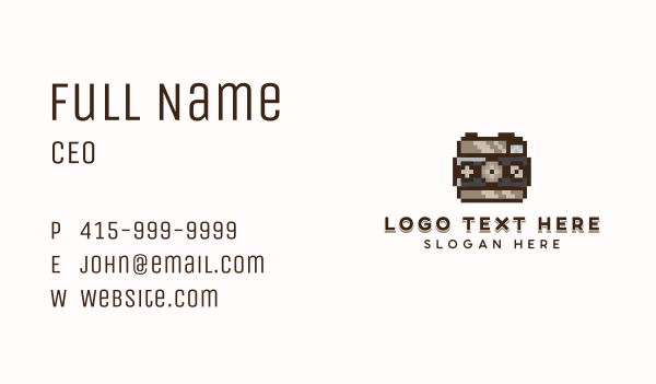 Camera Pixel Photography Business Card Design Image Preview
