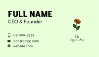 Daisy Flower Monoline  Business Card Image Preview
