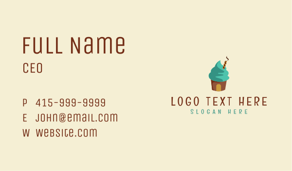 Ice Cream Sundae Shop  Business Card Design Image Preview