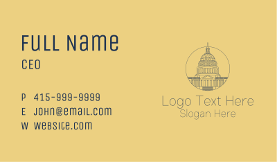 American Capitol Building  Business Card Image Preview