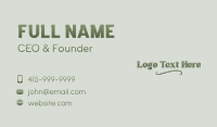 Antique Fashion Boutique Business Card Image Preview