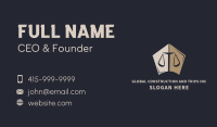 Justice Legal Scale Business Card Image Preview