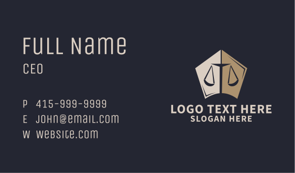 Justice Legal Scale Business Card Design Image Preview