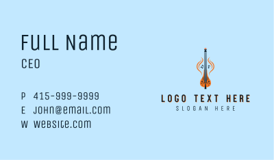 African Guitar Kora Business Card Image Preview