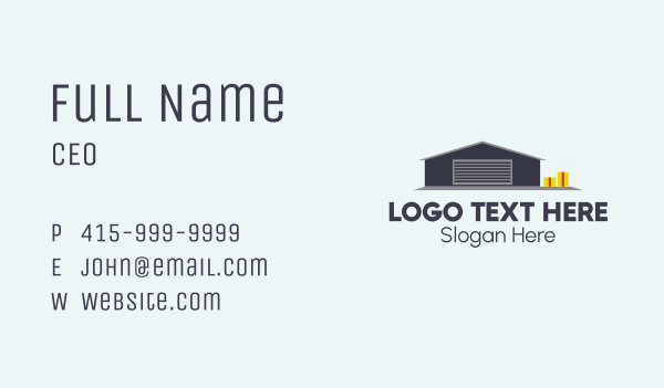 Storage Warehouse Business Card Design Image Preview