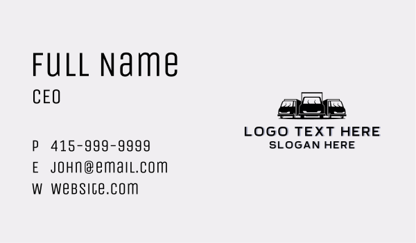 Cargo Trucking Transportation Business Card Design Image Preview