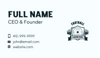 Weightlifting Gym Shield Business Card Image Preview