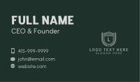 Shield Crest Lettermark Business Card Image Preview