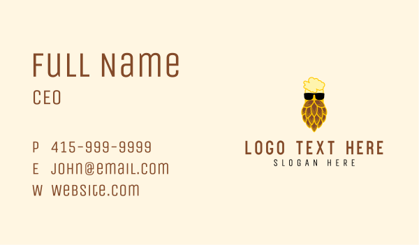 Craft Beer Brewery Business Card Design Image Preview