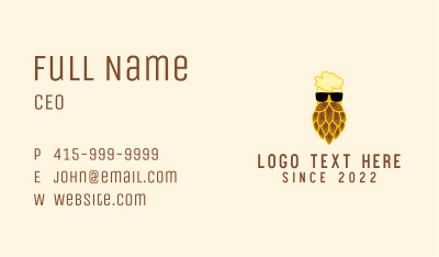 Craft Beer Brewery Business Card