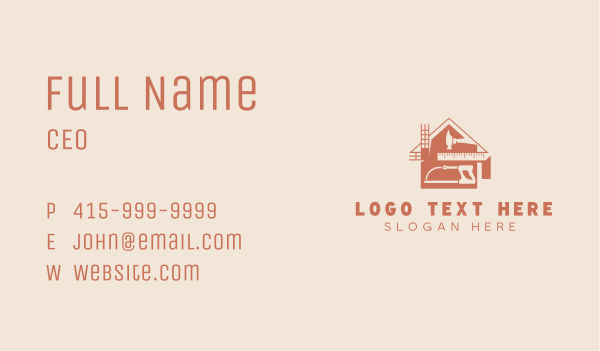 Construction House Repair Business Card Design Image Preview