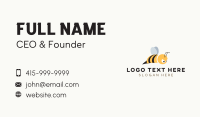 Honey Bee Mascot Business Card Design