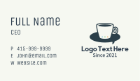 Coffee Cup Messenger Business Card Image Preview