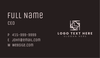 Geometric Fashion Apparel Business Card Image Preview