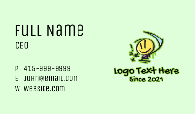 Graffiti Doodle Figure Blade  Business Card Image Preview