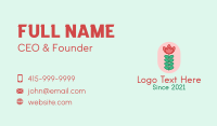 Rose Flower Stalk  Business Card Image Preview