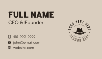 Vintage Hat Fashion  Business Card Preview