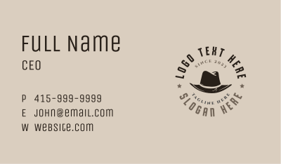 Vintage Hat Fashion  Business Card Image Preview