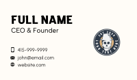 Hipster Hat Skull Business Card Image Preview