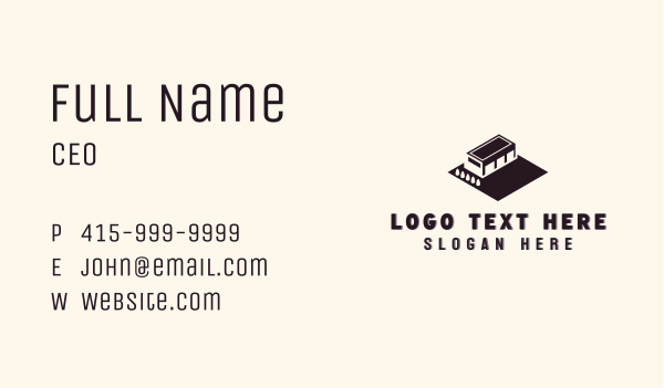 Warehouse Facility Building Business Card Design Image Preview