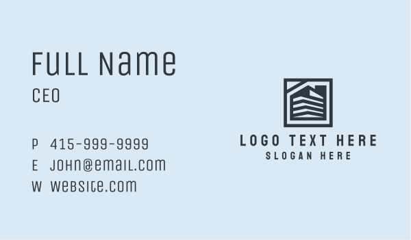 Modern Building Architecture  Business Card Design Image Preview