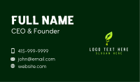 Leaf Bolt Plug Business Card Image Preview