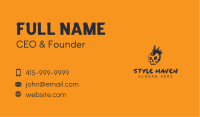 Punk Skull Mohawk Business Card Image Preview