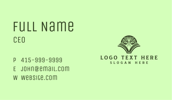 Book Tree Publishing Business Card Design Image Preview