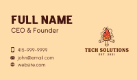 Woodfire Camp Business Card Image Preview