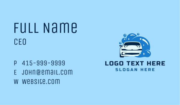 Blue Vehicle Car Business Card Design Image Preview