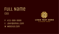 Premium Casino Octagon Letter X Business Card Image Preview