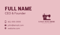 DIY Sewing Machine Fashion Business Card Preview