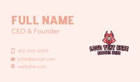 Samurai Gaming Mascot Business Card Design