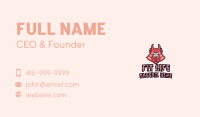 Samurai Gaming Mascot Business Card Image Preview