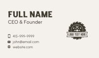 Industrial Saw Blade Woodworking Business Card Image Preview