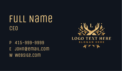 Elegant Hand Ornament Business Card Image Preview