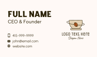 Coffee Cup Orbit  Business Card Image Preview